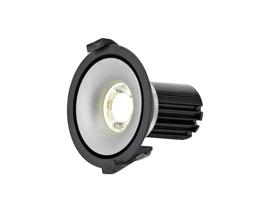 DM201082  Bolor 10 Tridonic Powered 10W 4000K 810lm 36° CRI>90 LED Engine Black/Silver Fixed Recessed Spotlight, IP20